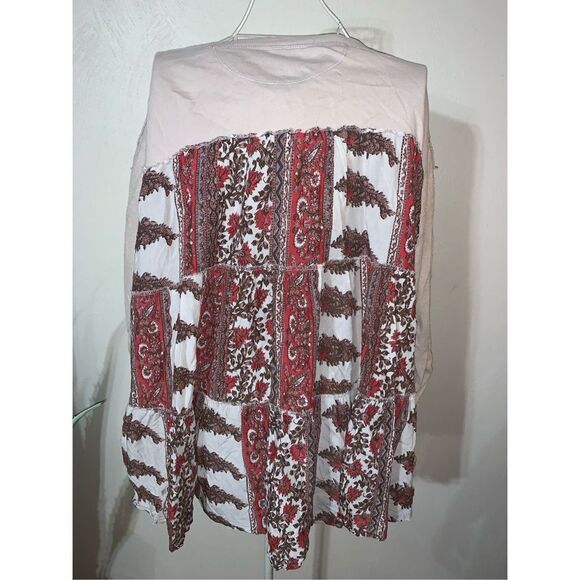 Nice FREE PEOPLE MIXED MEDIA TOP size small Good Condition - Picture 5 of 6